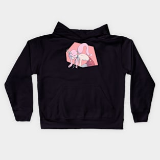 Horn Girl - by JSama_Art Kids Hoodie